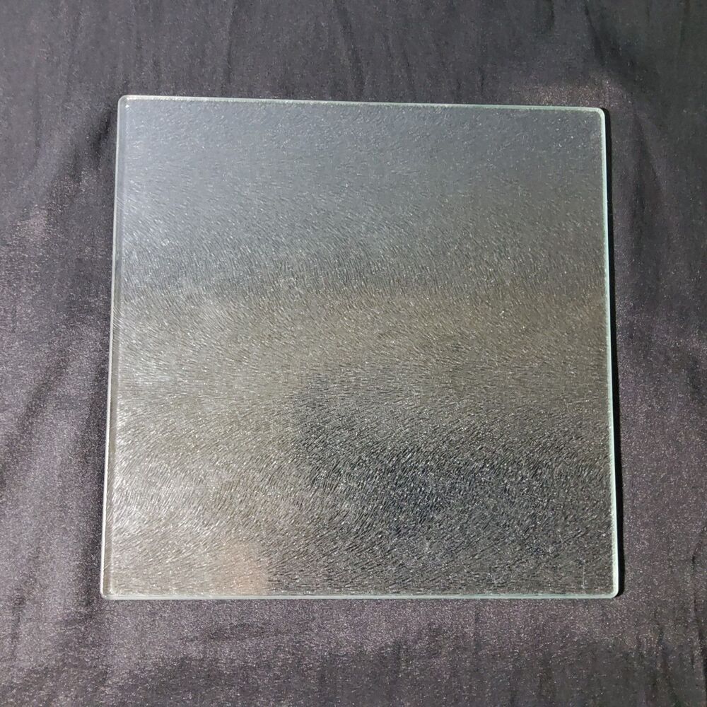 Textured Glass Cutting Board 8 x 8 Square Clear Prep Countertop Saver Trivet